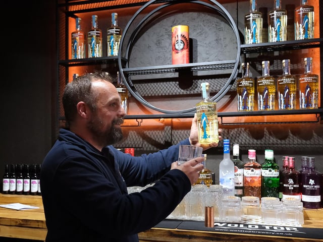 Adam Custus at the bar