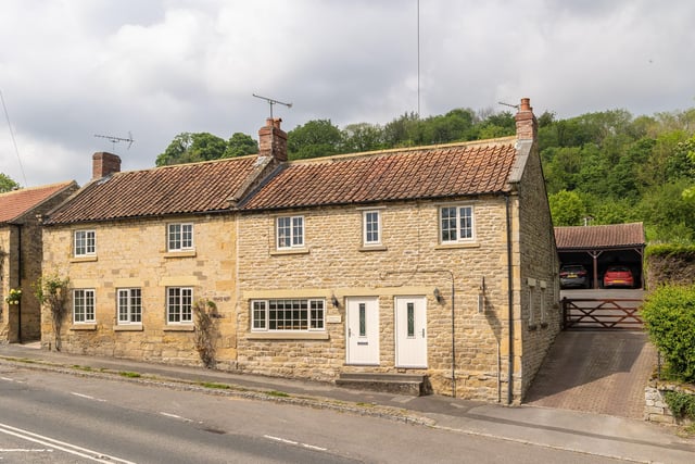 A front view of the appealing Ebberston home.