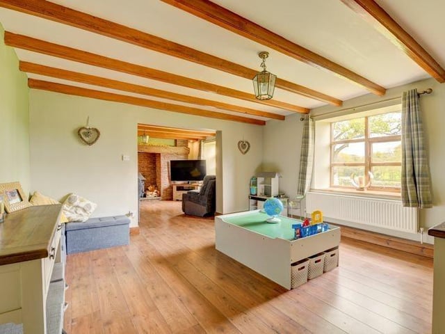 Versatile room space within the farmhouse.