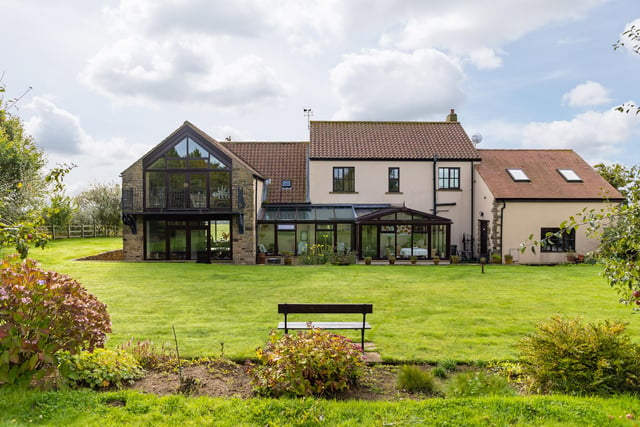 The former 1930s brick farmhouse is now a modern family home with double its original floor space.