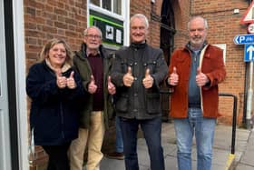 A big thumbs up for Cllr Steve Gallant (pictured right). Photo courtesy of Charlie Dewhirst