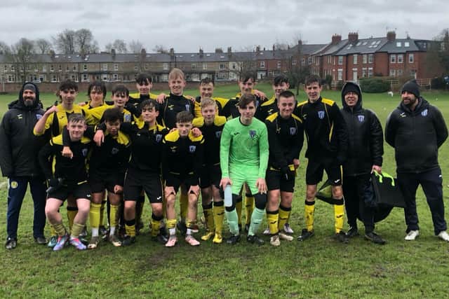 Champions Scalby Under-16s completed an invincible season with a 7-0 win at Hamilton.