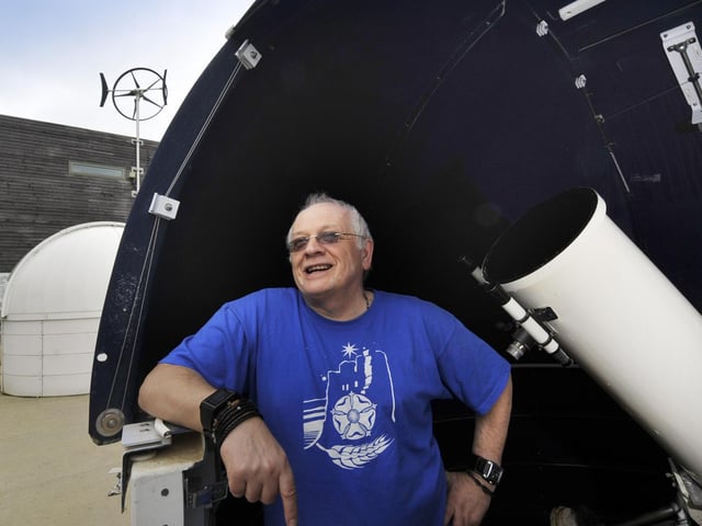 John Harper from Scarborough and Ryedale Astronomical Society, at the observatory near the Dalby Forest Visitors Centre. picture by Andrew Higgins