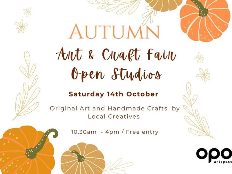 The Autumn Art & Craft Fair and Open Studio will be held at the Old Parcels Office, Scarborough on October 14. Stalls will include original art, handmade crafts and up-cycled goods.