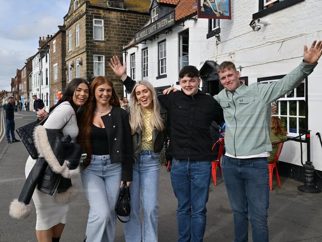 Group outside the Middle Earth pub. photo: Richard Ponter