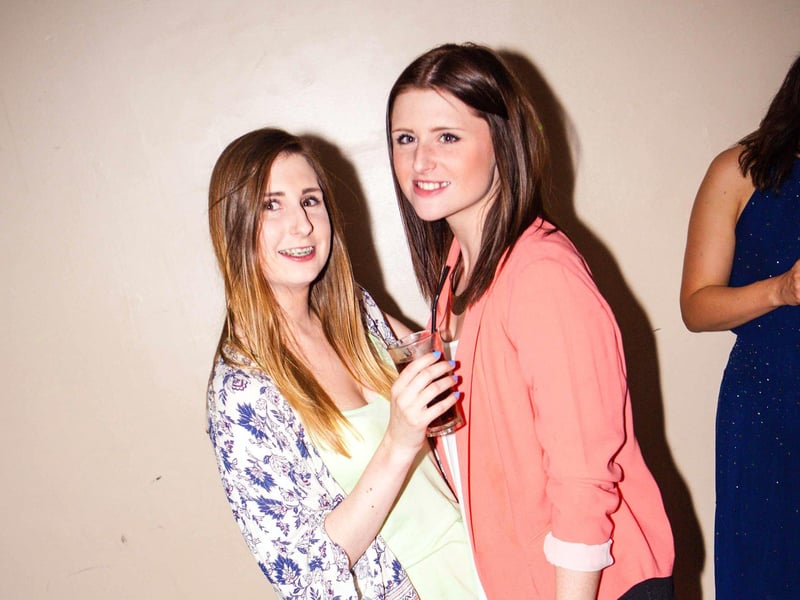 Best pals Laura & Chelsea in Blue Lounge.