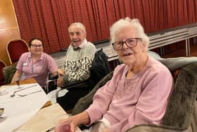 Staff and residents from Barchester’s Rivermead care home in Norton visited Norton Bowling Club where they all enjoyed taking part in the annual meal for the elderly.
