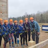 The Scarborough Athletic Club team who tackle the Zip Line.