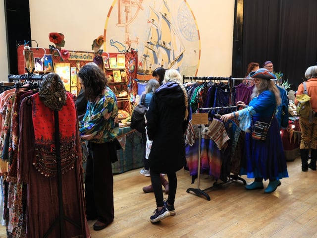 A wide range of stalls sold an eclectic array of goods.