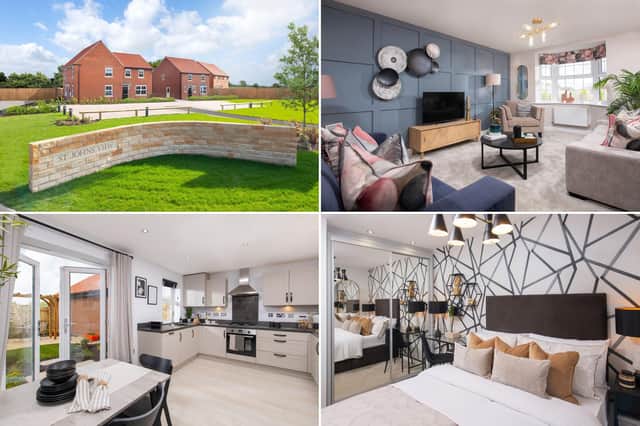 The St John's View show homes have been unveiled at Cayton, near Scarborough.