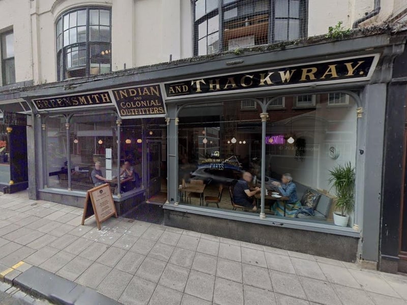 Greensmith Coffee is located on St Nicholas Street. It received 4 votes.