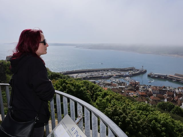 A fantastic vantage point over the town