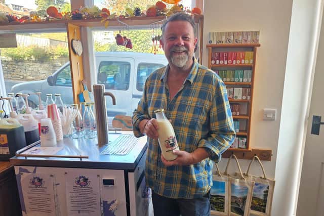 Customer Wayne Stephens is pleased to be able to support local businesses.