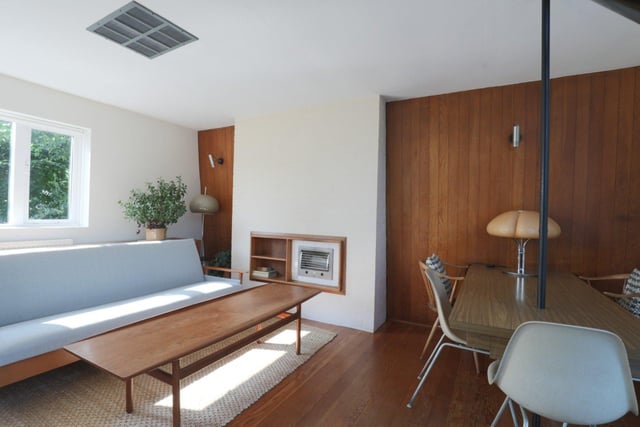 Informal dining space within the open plan arrangement.