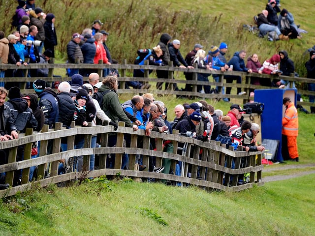 Crowds watching the racing last year.