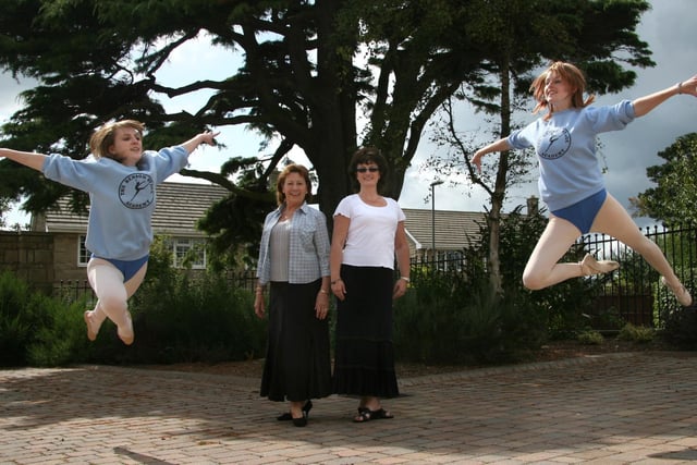 Leaping for joy are Lauren Berry and Lucy Taylor, of The Benson Stage Academy, who have passed their dancing exams to become dance teachers.