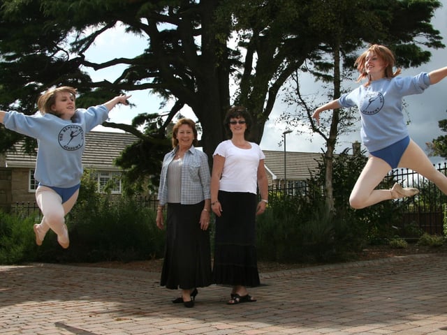 Leaping for joy are Lauren Berry and Lucy Taylor, of The Benson Stage Academy, who have passed their dancing exams to become dance teachers.