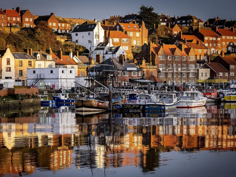 Whitby harbour at sunset. photo: Marisa Cashill