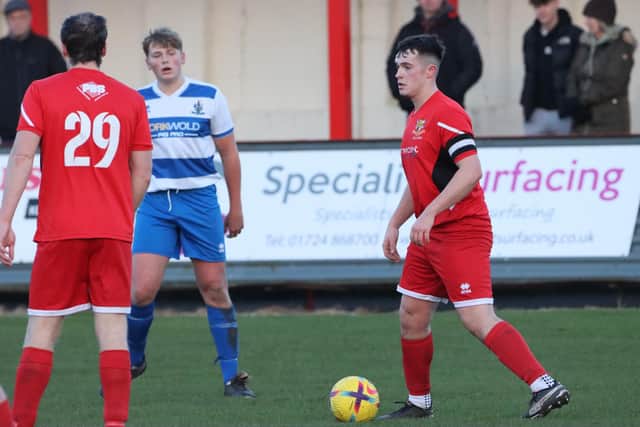 Bridlington Town Rovers' skipper in action against Great Driffield Rovers.