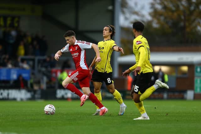 Scarborough Athletic lost 1-0 at League One club Burton in the FA Cup first round. Photos by Zach Forster