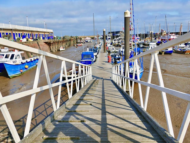 Aled Jones framed this unusual harbour landscape.