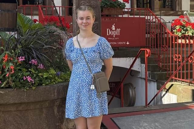 Olivia Hall, who is studying to be a teacher.