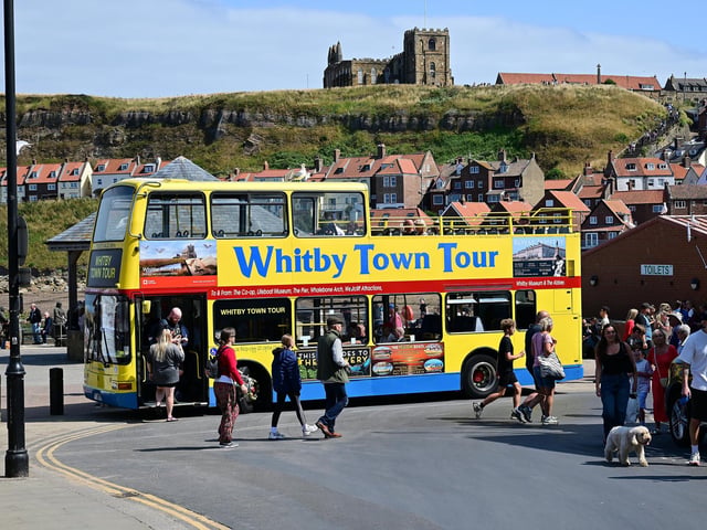 The tour bus ready for a busy day.