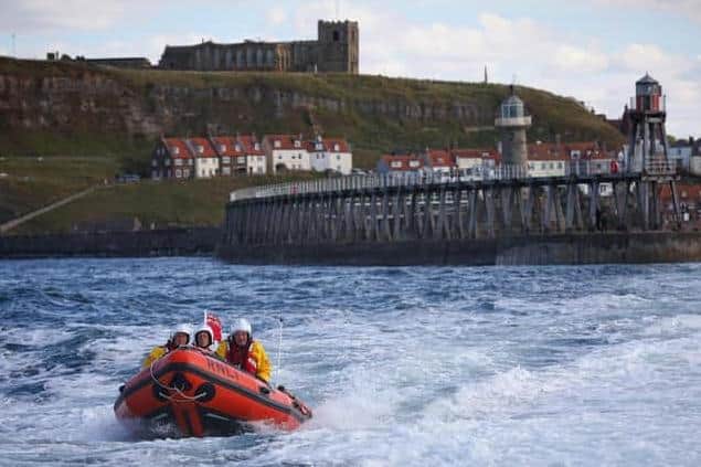 Whitby RNLI's in-shore lifeboat, pictured, was launched during the rescue operation.