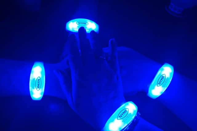 The synced wristbands