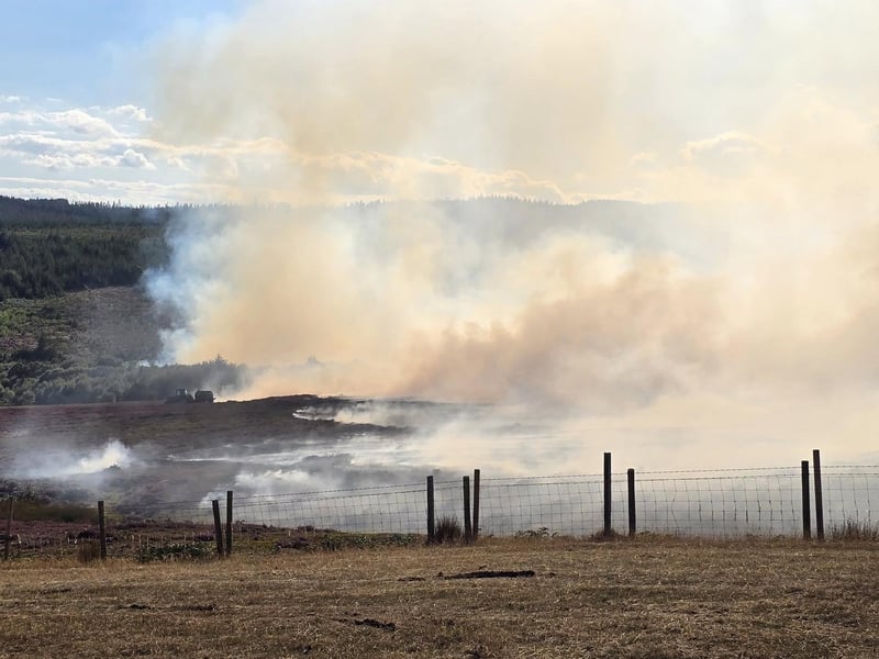 The smoke continues to fill the skies.