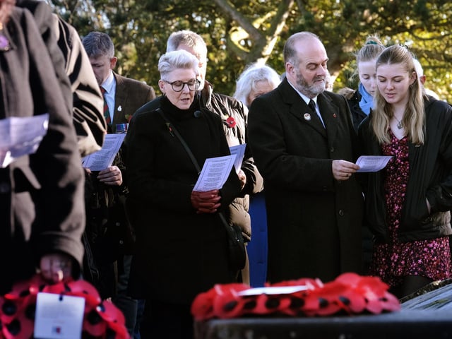 During the service