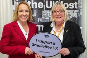 MP Helen Morgan with Hull City Council Councillor Linda Chambers