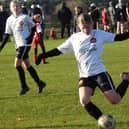Scarborough Ladies U13s, white kit, take on Scarborough Ladies Lionesses.
