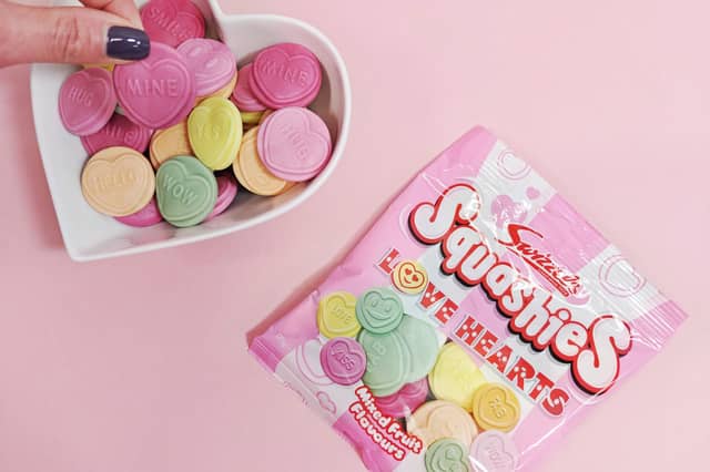 The new Squashies Love Hearts bring together old and new and are a playful reflection of the evolving dynamics of modern romance.