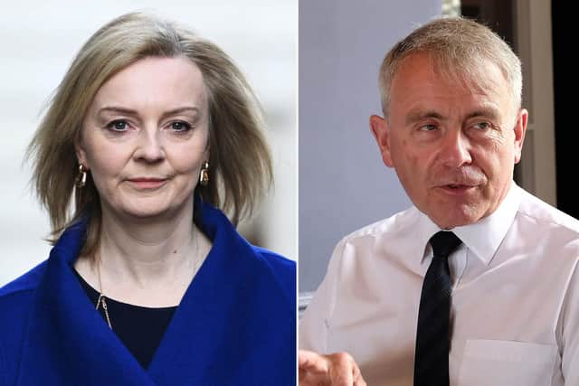 New Prime Minister Liz Truss and Scarborough and Whitby MP Sir Robert Goodwill