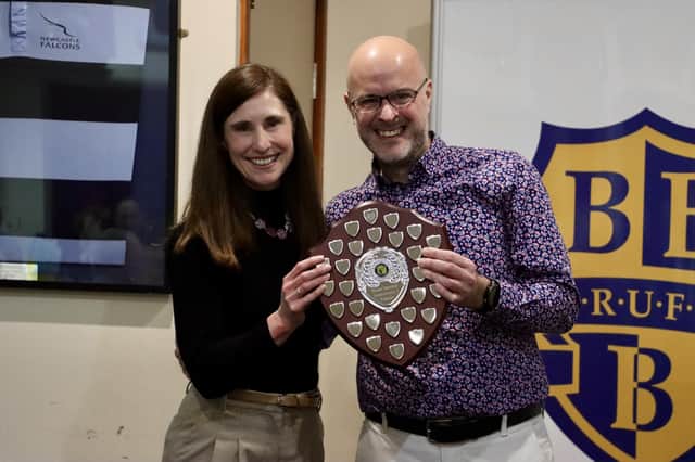 Keren Miller receives her shield. PHOTOS: TCF PHOTOGRAPHY