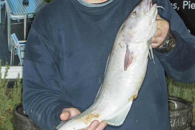 Jason Ebison with his Heaviest Fish of 5 lb 06 oz. PHOTO BY PETER HORBURY