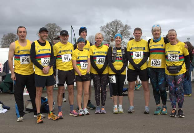 The Scarborough Athletic Club runners line up at the Thirsk 10 on Sunday March 16.