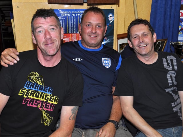 Chris, Paul and Brian in The Corporation Club.