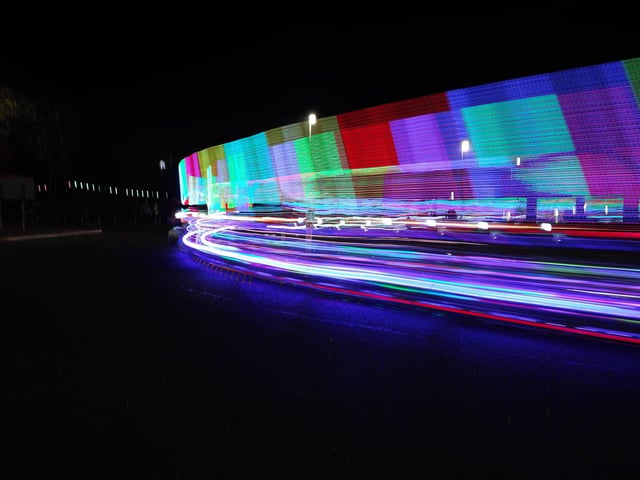 Scarborough's Honda Goldwing Light Display came to town over the weekend.