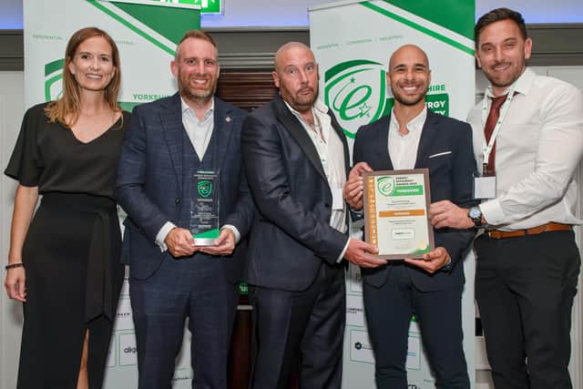 The Beyond Housing team with the Large Scale Project award