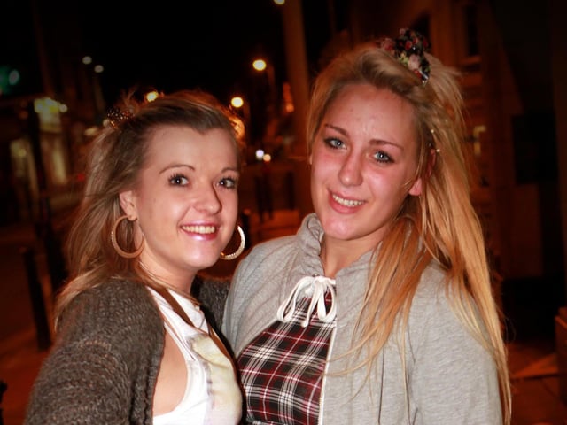 Emily and Jamie loving student life