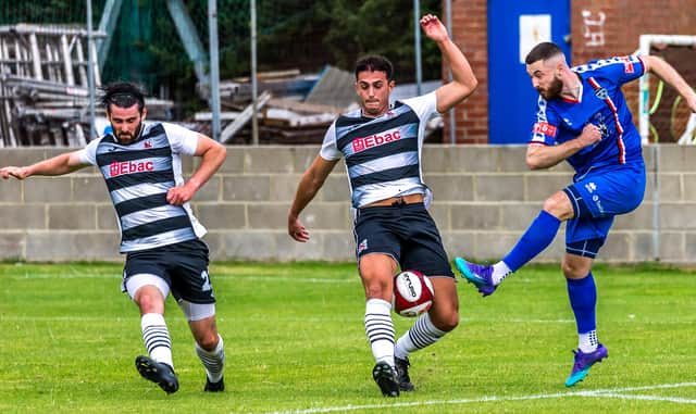 Bradley Fewster scored the winner in Whitby Town's 1-0 triumph at Gainsborough Trinity on Saturday afternoon.