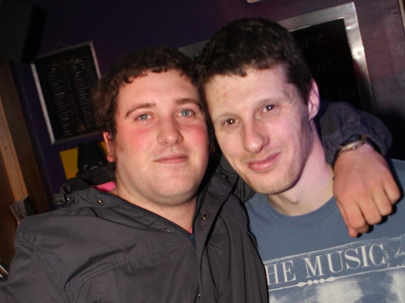 Likely lads Steve and Stu in The George