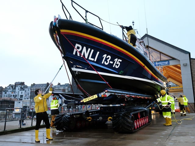 Cleaning the boat