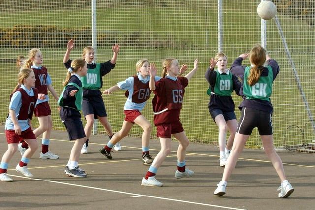 Do you recognise anyone in this Scarborough and District Schools netball tournament match?