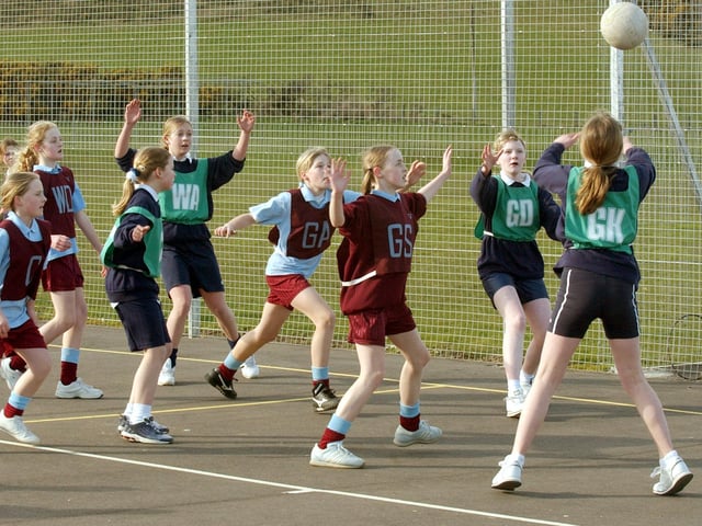 Do you recognise anyone in this Scarborough and District Schools netball tournament match?
