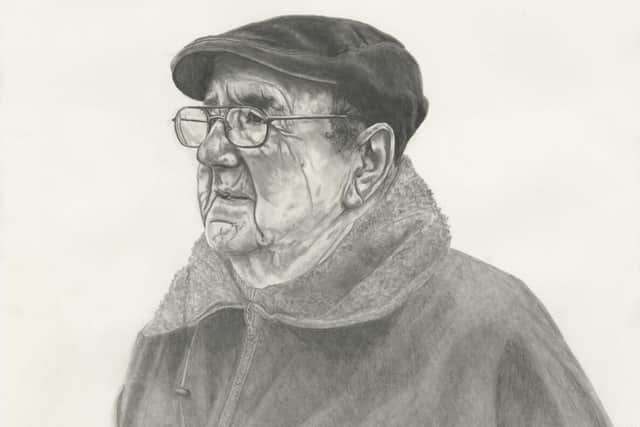 Robert Rollisson BEM, Graphite on Paper, is one of the artworks on display in Leanne Broadbent's exhibition