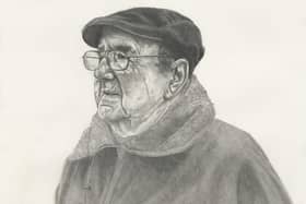 Robert Rollisson BEM, Graphite on Paper, is one of the artworks on display in Leanne Broadbent's exhibition
