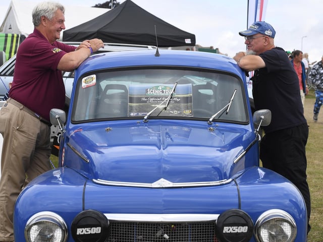 Talking cars at the show.